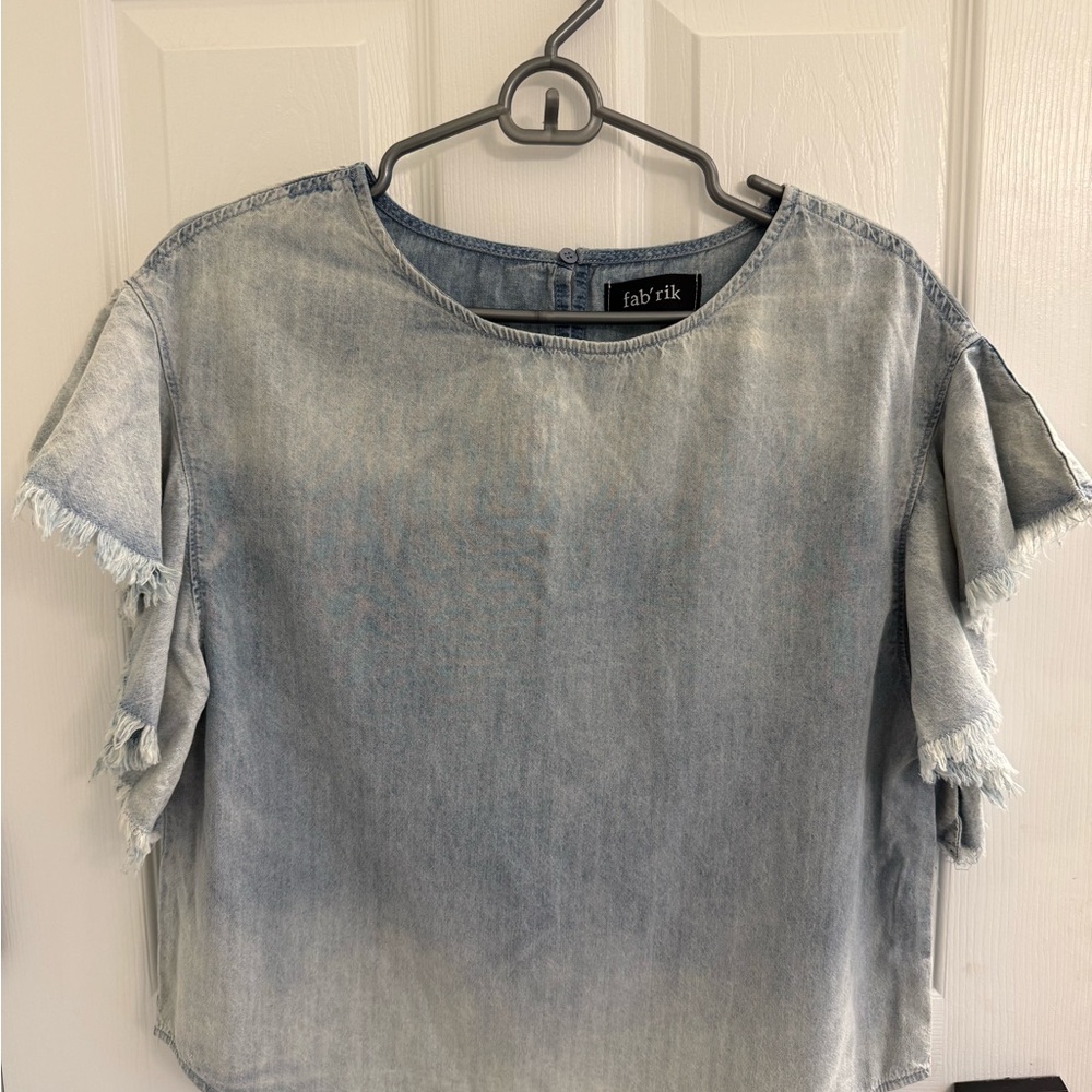 Fab'rik Light Blue Denim Blouse